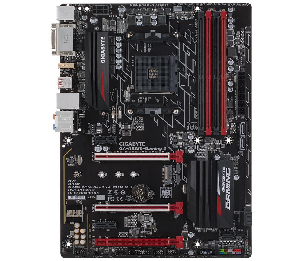 Gigabyte AB350 Gaming 3 AM4 ATX Motherboard GAAB350Gaming3