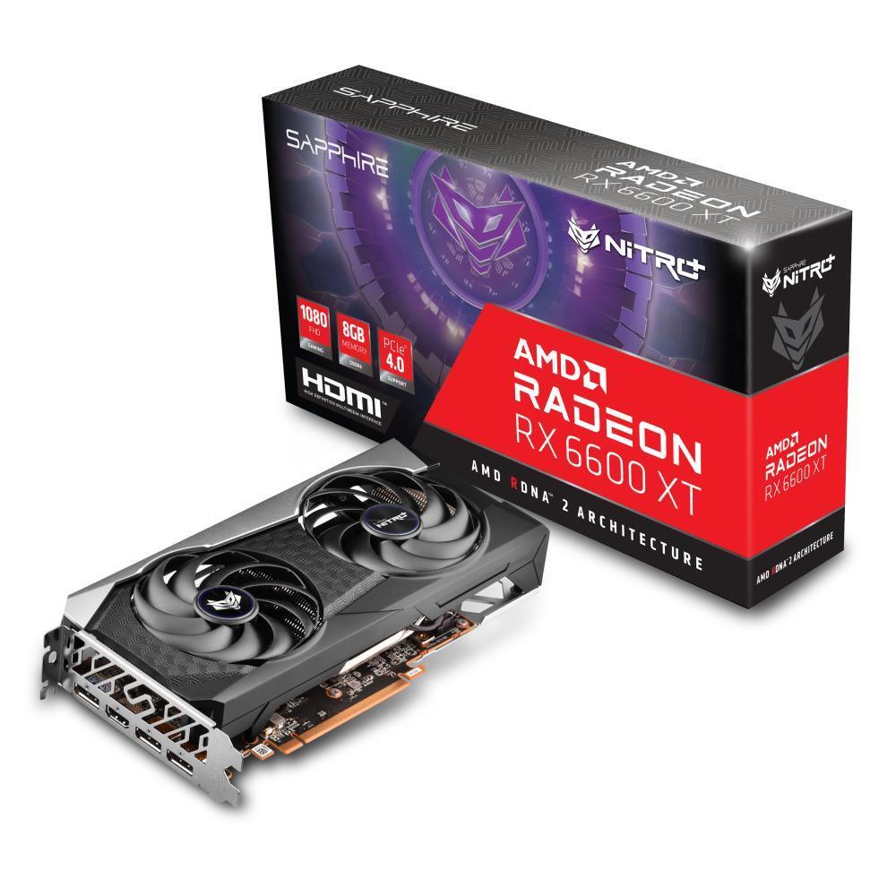 Sapphire NITRO+ AMD Radeon RX 6600 XT 8GB GDDR6 ARGB LED Graphics Card