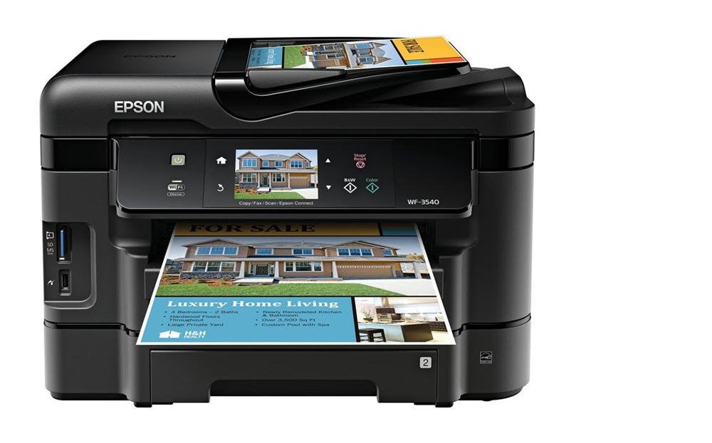 Epson WorkForce WF3540 Inkjet Multifunction Printer WiFi Auto 2Sided