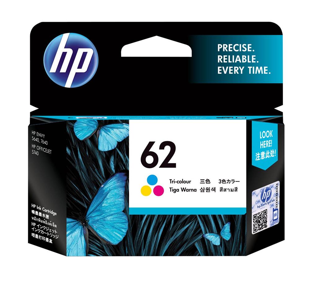 HP 62 Tricolor Original Ink Cartridge C2P06AA shopping express online