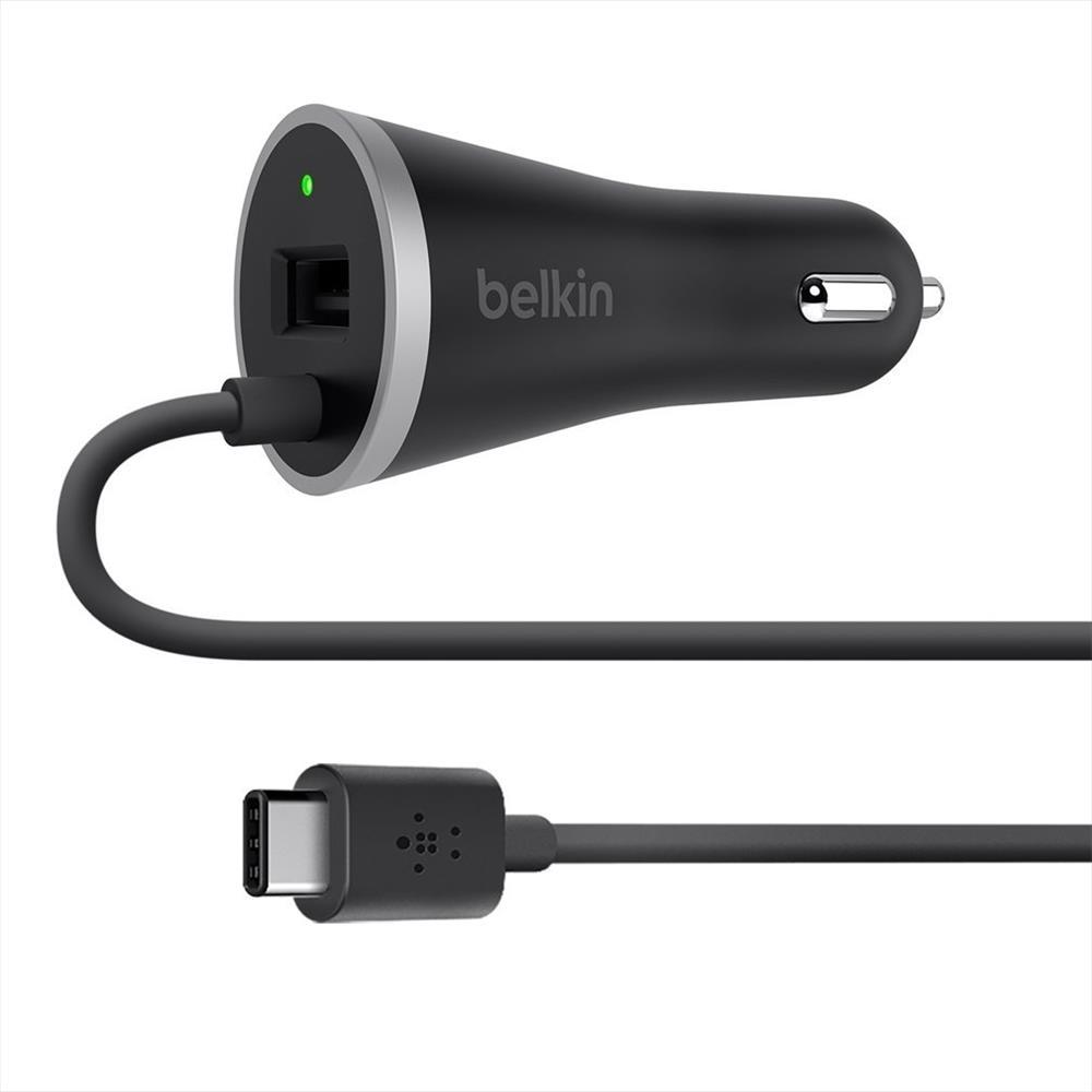Belkin USBC Car Charger With Cable and USBA Port