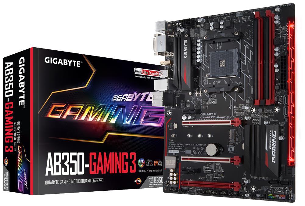 Gigabyte AB350 Gaming 3 AM4 ATX Motherboard GAAB350Gaming3