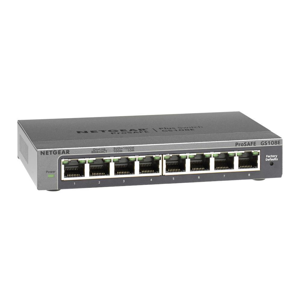 Netgear GS108E Prosafe Gigabit 8 Port Smart Switch GS108E300AUS