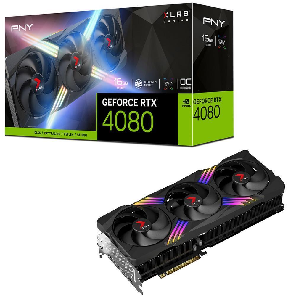 PNY GeForce RTX 4080 XLR8 Gaming VERTO EPIC-X RGB Triple Fan 16GB