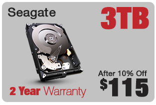 SEAGATE BARACUDA 3TB DRIVE