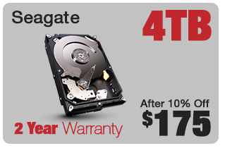 SEAGATE BARACUDA 4TB DRIVE