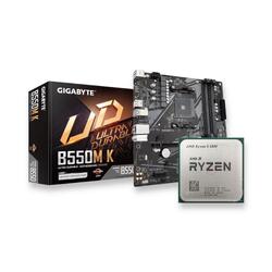 Bundle -- Ryzen 5 5500 CPU+Gigabyte B550M K (rev. 1.0) AMD AM4 mATX Motherboard DDR4