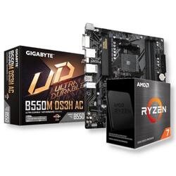 Bundle -- AMD Ryzen 7-5800X CPU 4.7Ghz AM4+Gigabyte GA-B550M-DS3H-AC AM4 mATX Motherboard