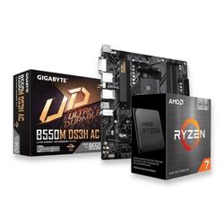 Bundle -- AMD Ryzen 7-5700X3D CPU+Gigabyte GA-B550M-DS3H-AC AM4 mATX Motherboard