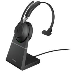Jabra Evolve2 65 MS Black Mono USB Headset with Stand