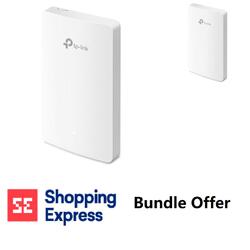 Bundle -- TP-Link EAP235-WALL Omada AC1200 MU-MIMO Dual-Band WiFi Access Point (2-Pack)