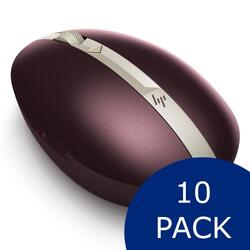 Bundle -- HP Spectre 700 Rechargeable Bluetooth Wireless Mouse Bordeaxu Burgundy 10-Pack