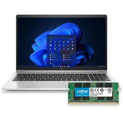 Bundle -- HP Probook 450 G9 4G LTE 15.6" 1080p IPS Touch i5-1235U 16GB+16GB 256GB SSD WiFi 6E W10P Laptop- RAM Upgraded and Installed