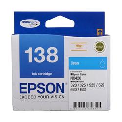 Epson 138 High Capacity Cyan Ink Cartridge