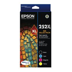 Epson 252XL High Capacity 4 Ink Value Pack
