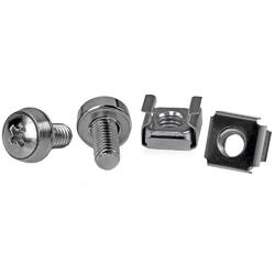 StarTech 50 Pkg M6 Mounting Screws and Cage Nuts for Server Rack Cabinet