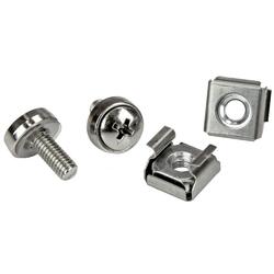 StarTech 20 Pkg M5 Mounting Screws and Cage Nuts for Server Rack Cabinet