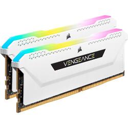 Corsair VENGEANCE RGB PRO SL 16GB (2x8GB) 3600MHz CL18 RGB LED White DDR4 Desktop RAM Memory Kit