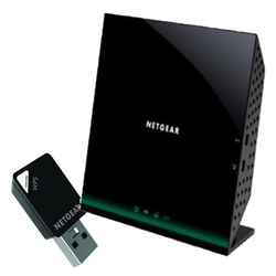 Netgear AC1200 ADSL2+ Wifi Modem Router D6100 & A6100 AC600 Dual Band Adapter