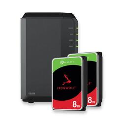 Bundle -- Synology DiskStation DS223 NAS+2x Seagate IronWolf 8TB HDD