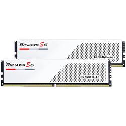 G.Skill Ripjaws S5 32GB (2x16GB) 5200MHz CL36 White Intel XMP DDR5 Desktop RAM Memory
