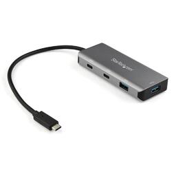 StarTech 4 Port 2x USB-A and 2x USB-C Portable Adapter Hub