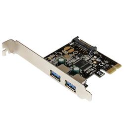 StarTech 2 Port PCIe SuperSpeed USB 3.0 Controller Card with SATA Power