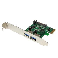 StarTech 2 Port PCI Express SuperSpeed USB 3.0 Card Adapter with UASP-SATA Power