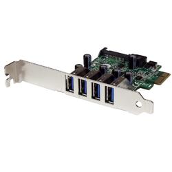 StarTech 4 Port PCI Express USB 3.0 Controller Card with SATA Power
