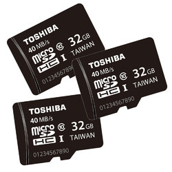3x Toshiba 32GB Micro SD Card SDHC Class 10