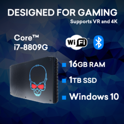 Intel Gaming Nuc i7-8809G RX Vega M GH 16GB 1TB Windows Home System