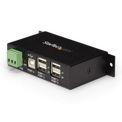StarTech 4-Port Industrial USB 2.0 Hub with ESD Protection