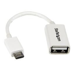 StarTech 5in White Micro USB to USB OTG M/F Host Adapter