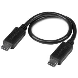 StarTech 0.2m Black USB OTG Cable Micro USB to Micro USB