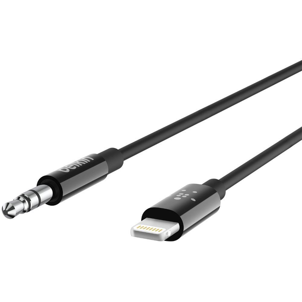 Belkin 3.5 mm Audio Male to Lightning Connector Ma AV10172BT03BLK Belkin 3.5 mm Audio Male to Lightning Connector Ma AV10172BT03BLK