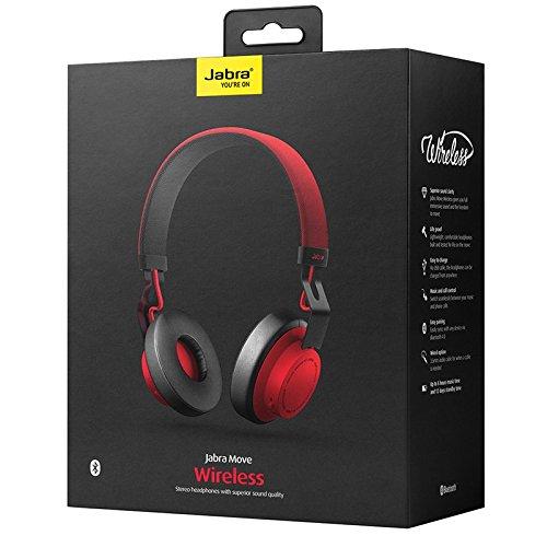 Jabra Move Bluetooth Wireless Headphones Red 1009630000240