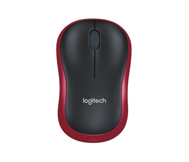 Logitech M185 Wireless 2.4GHz Red Mouse