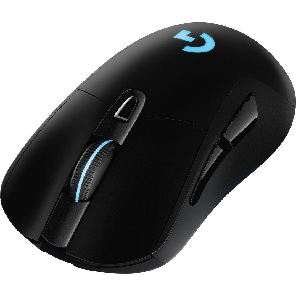 Logitech G703 LIGHTSPEED RGB LED Wireless Optical Black Gaming Mouse