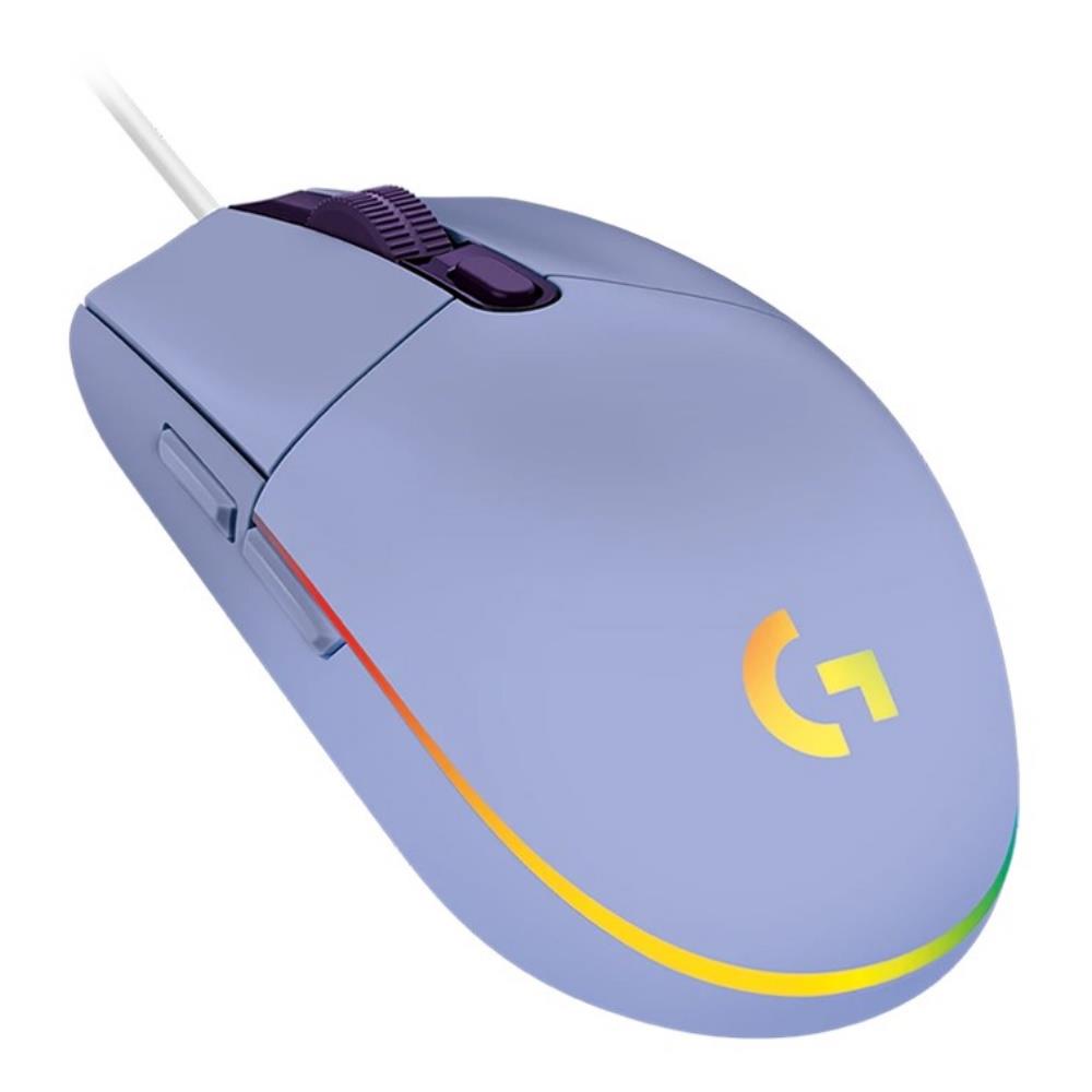 Logitech G203 LIGHTSYNC RGB LED Optical Lilac Gaming Mouse