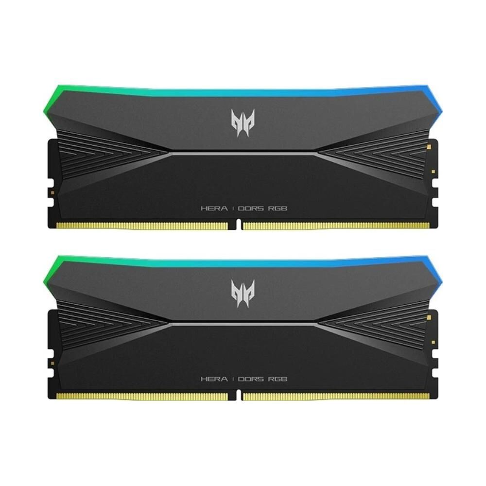 PREDATOR  Hera 96GB (2x48GB) 6400MHz CL32 XMP 3.0 & EXPO RGB LED Black DDR5 Desktop RAM Memory Kit