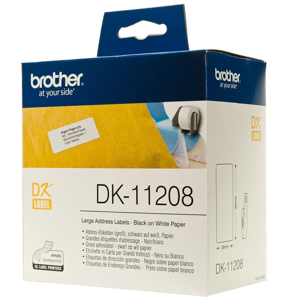 Brother DK11208 Large Address Labels DK11208 shopping express online