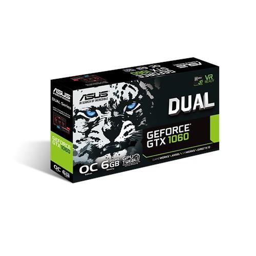 ASUS Dual GeForce GTX 1060 6GB OC Graphics Card DUAL-GTX1060-O6G ...