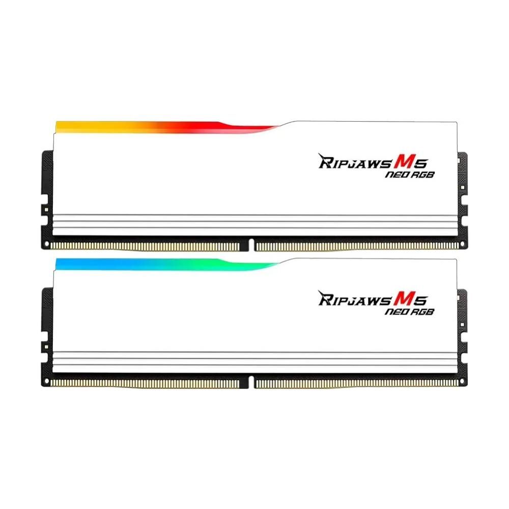 G.Skill Ripjaws M5 Neo 32GB (2x16GB) 6000MHz CL36 EXPO RGB LED White DDR5 Desktop RAM Memory Kit