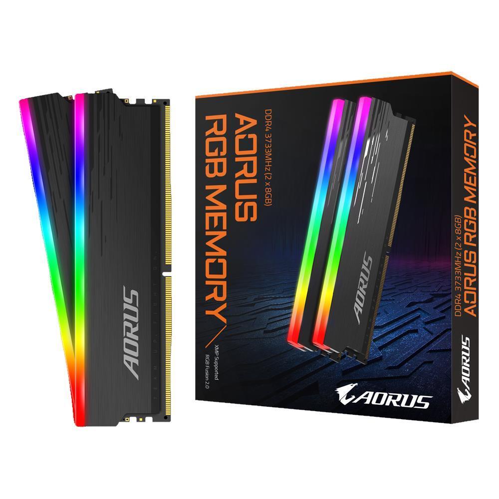 Gigabyte AORUS RGB 16GB (2x8GB) 3733MHz CL18 DDR4 Desktop RAM Memory Kit
