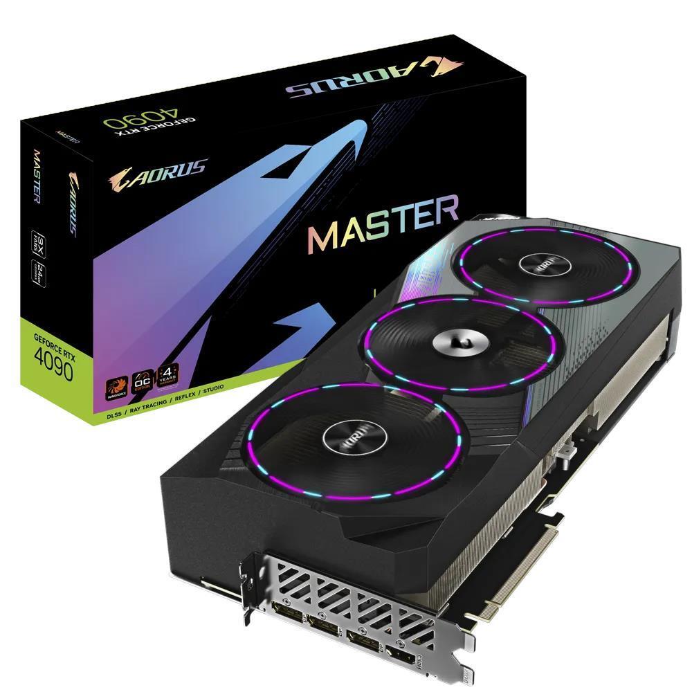 Gigabyte AORUS GeForce RTX 4090 MASTER 24GB GDDR6X RGB LED Graphics Card