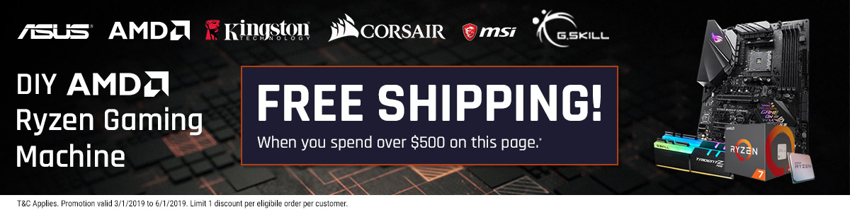 DIY AMD Ryzen Gaming Machine - Free shipping over $500*