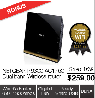 NETGEAR R6300 AC1750 Dual band Wireless router