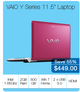 Sony VAIO Y Series 11.5 Inch Laptop