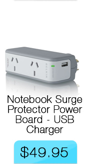 Belkin Notebook Surge Protector Power Board with USB Charger
