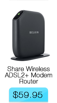 Belkin Share Wireless ADSL2+ Modem Router 